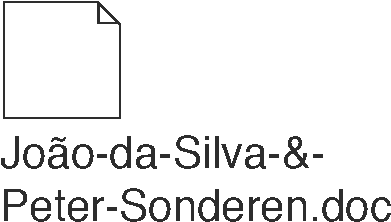 João da Silva & Peter Sonderen document